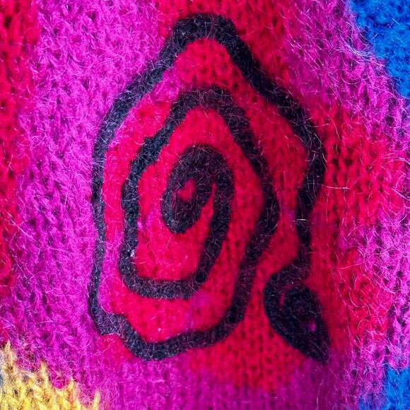 Vintage 90s The Limited Geometric Mohair Sweater - Picture 7 of 11